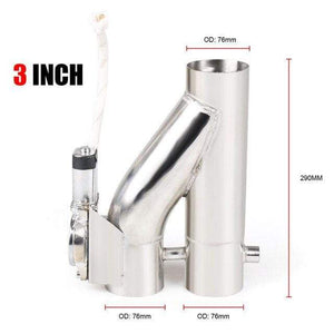 Planet Gates 3INCH 2.25''/2.5'' /3.0'' Stainless Steel Headers Y Pipe Electric Exhaust Cutout Dual Valve With Remote Control Cut Out Down Pipe Kit