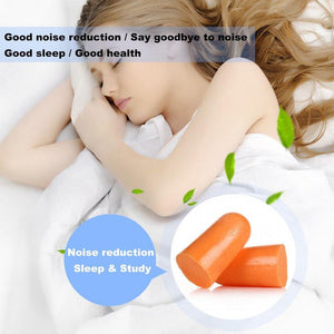 3M 1100 Foam Ear Plug Uncorded Earplugs 29 dB Noise Reduction Rating 10 Pairs Individual Packaging