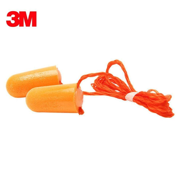 3M 1110 Foam Ear Plug Corded Earplugs 29 dB Noise Reduction Rating 10 Pairs Individual Packaging (10 pairs for 1110)