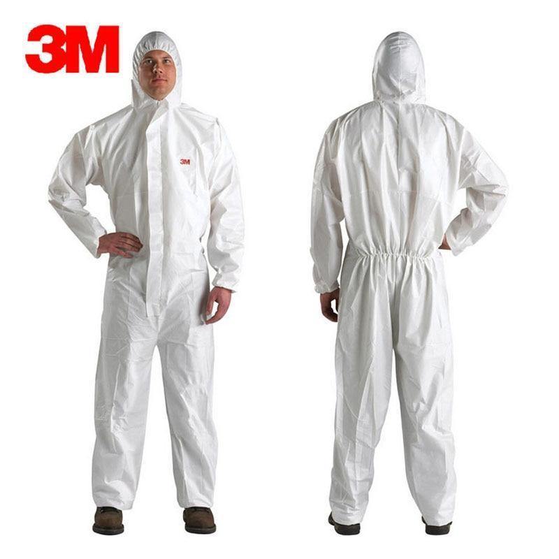 Planet Gates 3M 4510 Safety Clothing Chemical Disposable Protective Coverall Hooded Suit Anti Particles/Limited Liquid Chemical splash LT074