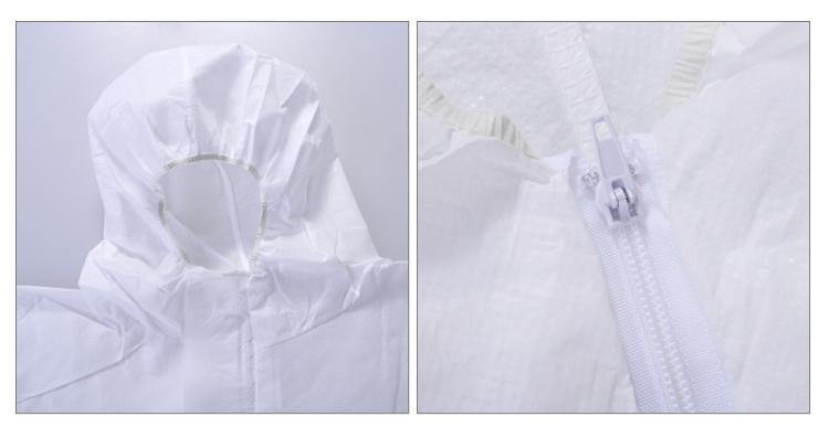 Planet Gates 3M 4510 Safety Clothing Chemical Disposable Protective Coverall Hooded Suit Anti Particles/Limited Liquid Chemical splash LT074