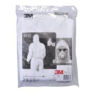 Planet Gates 3M 4510 Safety Clothing Chemical Disposable Protective Coverall Hooded Suit Anti Particles/Limited Liquid Chemical splash LT074