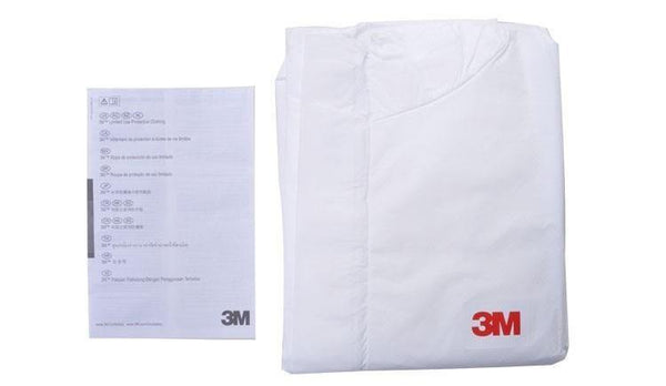 Planet Gates 3M 4510 Safety Clothing Chemical Disposable Protective Coverall Hooded Suit Anti Particles/Limited Liquid Chemical splash LT074