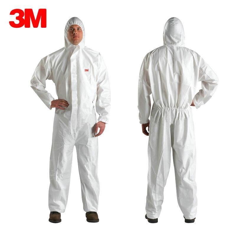 Planet Gates 3M 4510 Safety Clothing Disposable Protective Coverall Hooded Suit Dustproof Anti Particles/Limited Liquid Chemical Splash