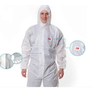 Planet Gates 3M 4515 Safety Clothing Disposable Protective Coveralls White Hooded Anti Particulate matter Liquid for Pesticide/spray LT056