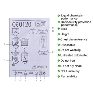 Planet Gates 3M 4565 Safety Clothing Disposable Chemical Protective Coverall Safety Work Wear Medical Against Chemical Splashes Protective Cl