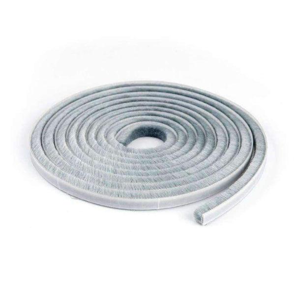 Planet Gates 3M/5M Self Adhesive Window Sealing Tape Dust Proof DIY Cut Door Brush Weather Strip Flexible Gray Hardware Accessories