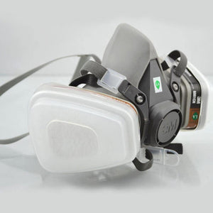 Planet Gates 3M 6000 Series Half Face Mask Respirator 6100/6200/6300 6001 Gas Cartridges 7IN1 Set For Painting Spraying Against Organic Vapor