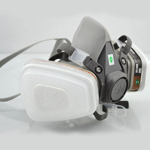 Planet Gates 3M 6000 Series Half Face Mask Respirator 6100/6200/6300 6001 Gas Cartridges 7IN1 Set For Painting Spraying Against Organic Vapor