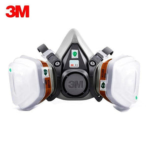 Planet Gates 3M 6200 Gas Mask with 3M 6001 Organic Vapor Filter Cartridge Respirator Anti-Fog Haze Pesticide Painting Spraying Face Masks