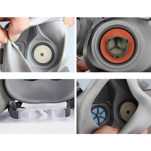 Planet Gates 3M 6200 Gas Mask with 3M 6001 Organic Vapor Filter Cartridge Respirator Anti-Fog Haze Pesticide Painting Spraying Face Masks