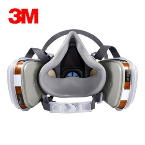 Planet Gates 3M 6200 Gas Mask with 3M 6001 Organic Vapor Filter Cartridge Respirator Anti-Fog Haze Pesticide Painting Spraying Face Masks