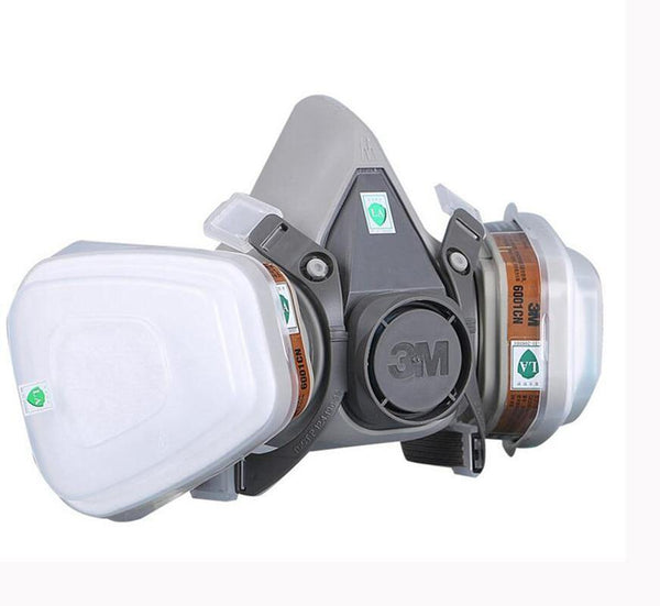 Planet Gates 3M 6200 Half Face Painting Spraying Respirator Gas Mask  17 In 1 Suit Safety Work Filter Dust Mask