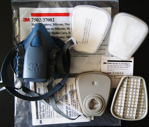 Planet Gates 3M 7502 Respirator Mask 17 in 1 Suit Industry Painting Spray Dust Gas Mask With 3M 501 5N11 6001CN Chemcial Half face Mask