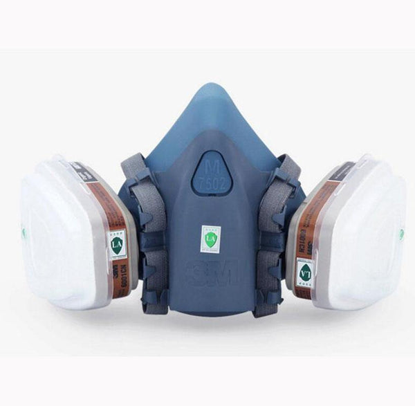 Planet Gates 3M 7502 Respirator Mask 17 in 1 Suit Industry Painting Spray Dust Gas Mask With 3M 501 5N11 6001CN Chemcial Half face Mask