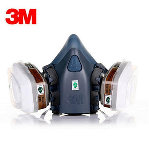 Planet Gates 3M 7502 Respirator Mask 17 in 1 Suit Industry Painting Spray Dust Gas Mask With 3M 501 5N11 6001CN Chemcial Half face Mask