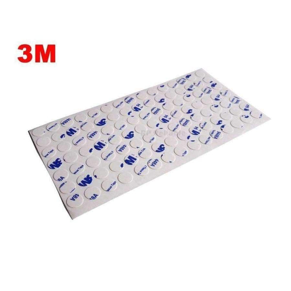 Planet Gates 3M 9448 White Strong Sticky Double Sided Glue Round Sticker for iphone Cell Phone Button 10MM Circle 105 Stickers/sheet