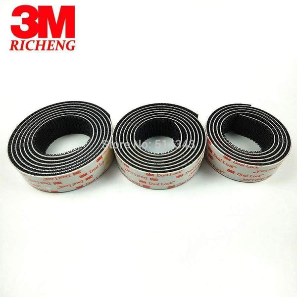 Planet Gates 3M Dual Lock SJ3550 Black VHB Mushroom adhesive fastener tape, Type 250