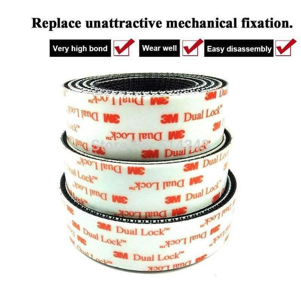 Planet Gates 3M Dual Lock SJ3550 Black VHB Mushroom adhesive fastener tape, Type 250