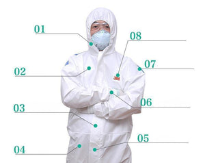 Planet Gates 3M Men Women Disposable Anti-static Coverall Hooded Cleanroom Garments Dust-proof  Work clothing Paint Factory uniforms Overalls