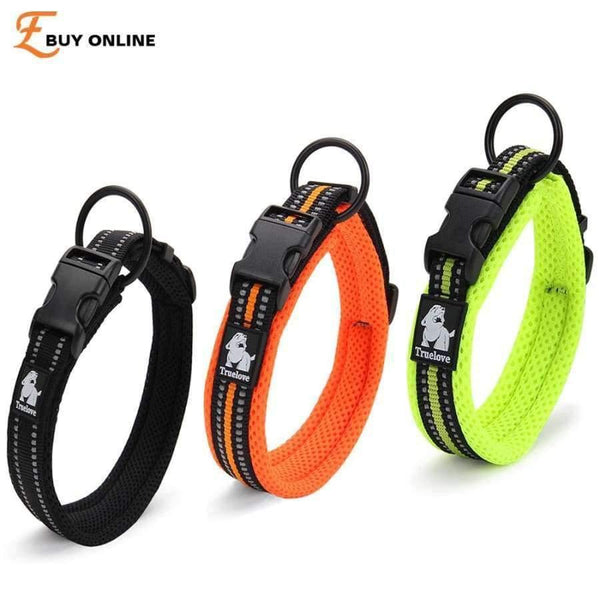 Planet Gates 3M Reflective Dog Collars Adjustable Pet Cat&Dog Collar Outdoor Trainning Soft Air Mesh Padded Brand Pet Product XXS-3XL
