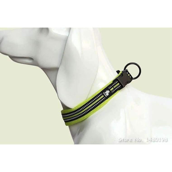 Planet Gates 3M Reflective Dog Collars Adjustable Pet Cat&Dog Collar Outdoor Trainning Soft Air Mesh Padded Brand Pet Product XXS-3XL