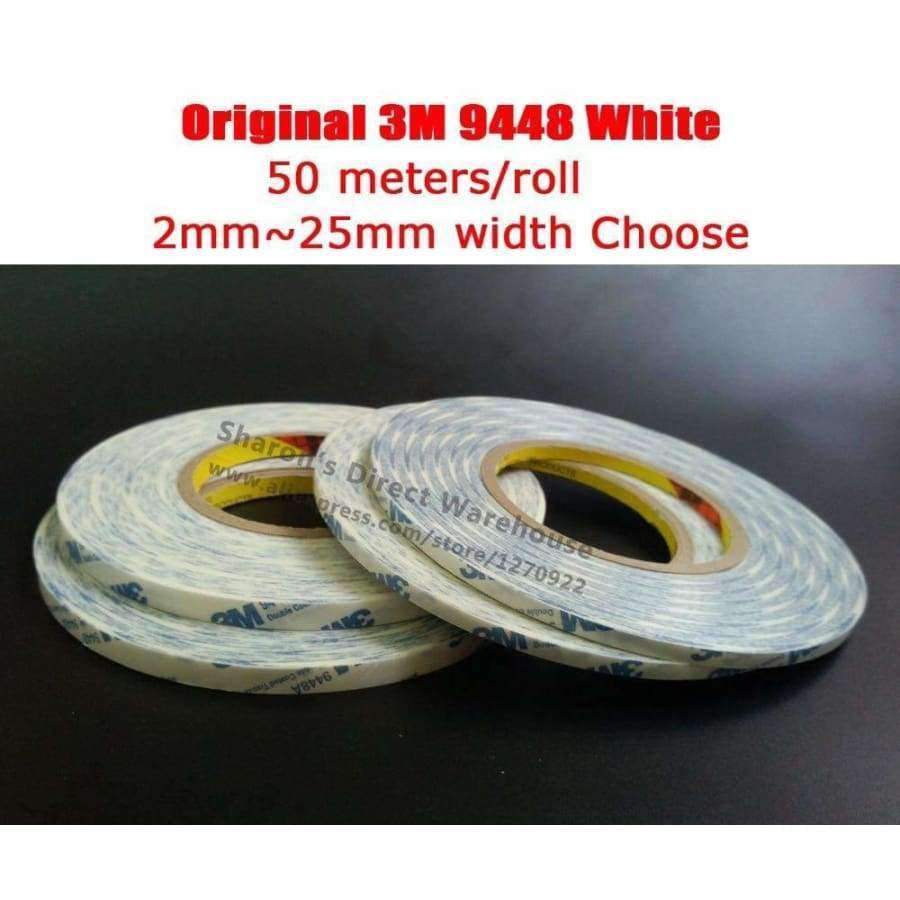 Planet Gates 3M Scotch White Glue Tape for Android Smart Phone Tablet iphone ipad Camera Lens Touch Display Fix 2mm~25mm Choose 9448