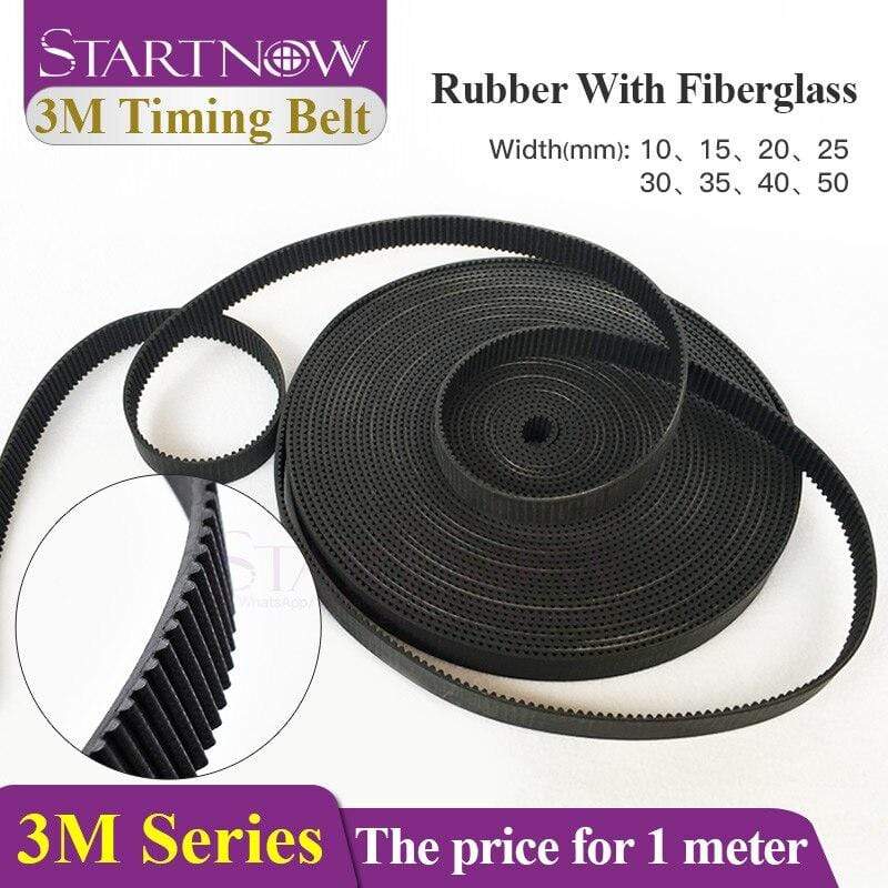 Planet Gates 3M Series Open-Ended Transmission Synchronous Belts For CO2 Machine HTD 3M Pitch Timing Belt Width 10 15 17 20 35 40 50