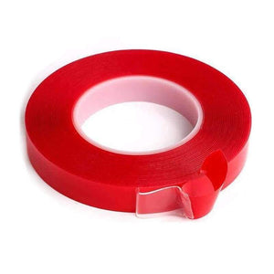 Planet Gates 3mm/5MM/10MM*25M Strong Acrylic Adhesive PET Red Film Clear Double Side Tape No Trace For Phone Tablet LCD Screen Glass