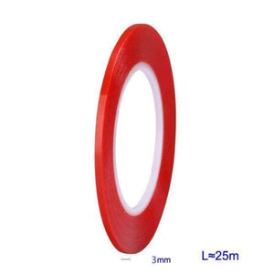 Planet Gates 3mm Strong Viscosity PET Double-sided Tape Mobile Screen Mirror Tape Mobile Phone Repair Tool Transparent Red Film Glue