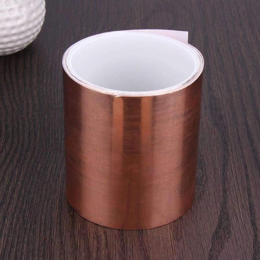 Planet Gates 3mx10cm High Tension Double Conductive Adhesive Shielding Copper Foil Tape Heat-insulated Electrical Hardware Accessories