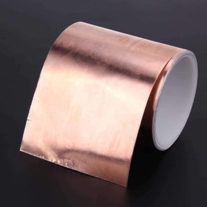 Planet Gates 3mx10cm High Tension Double Conductive Adhesive Shielding Copper Foil Tape Heat-insulated Electrical Hardware Accessories
