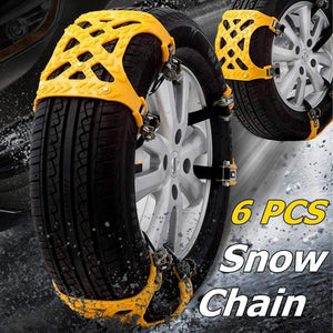 Planet Gates 3pcs 1/3/6pcs TPU Anti-Skid Snow Chains Universal Car Suit Tyre Winter Roadway Safety Anti-Slip Belt Tire Snow Muddy Ground Chain