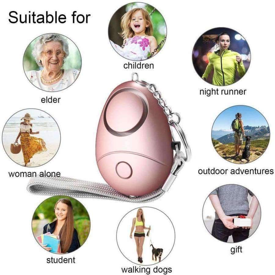 Planet Gates 3pcs 120db Anti Lost Alarm Wolf Self Defense Safety Personal Panic Rape Attack Alarm Security Protection for Girl Child Elderly