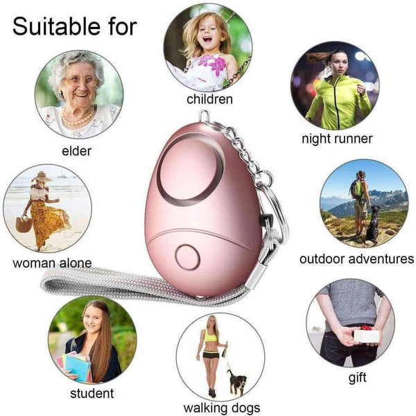 Planet Gates 3pcs 120db Anti Lost Alarm Wolf Self Defense Safety Personal Panic Rape Attack Alarm Security Protection for Girl Child Elderly