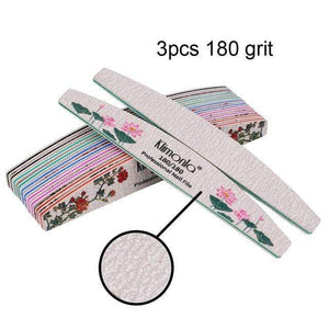Planet Gates 3pcs 180 Grit 3/5/10pcs lot New Nail File Flower Printed Nail buffer Colorful Lime a ongle 80/100/150/180/240 Professional Manicure Tools