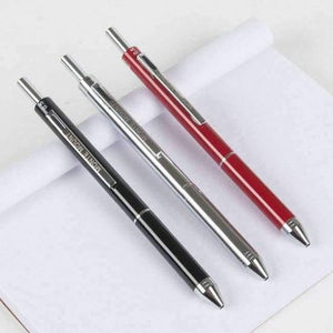 Planet Gates 3PCS 3 Metal pencil 0.5mm Roller Ball Pen Luxury Ballpoint Pen for Business Writing Gift Office School Supplies blue Black Ink Refills