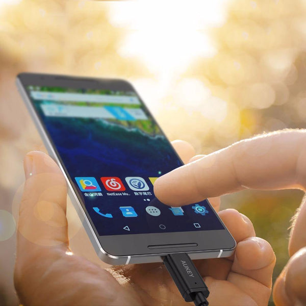 Planet Gates 3pcs AUKEY Fast Cable Micro USB Type C Cable QC 2.0/3.0 USB Phone Cable Android Cable USB C Data Transfer Charging phone Adapter