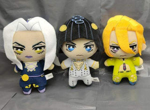 Planet Gates 3PCS(B) Jojos Bizarre Adventure Giorno Narancia Mista Buccellati Abbacchio Fugo Yoshikage Kira Rohan Kishibe Josuke plush toy doll