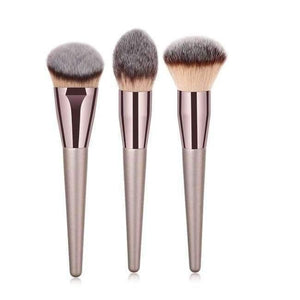 Planet Gates 3pcs Champagne Makeup Brushes Set For Foundation Powder Blush Eyeshadow Concealer Large Make Up Brush Cosmetics Beauty Tool 25