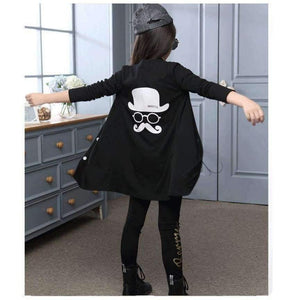 Planet Gates 3pcs Children Girls Clothing Sets Autumn Teenage Girls Sport Suit School Kids Clothes Tracksuit Long Coat Leggings Girls Clothes