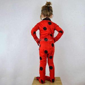 Planet Gates 3pcs Ladybug / S Ladybug Cosplay Costumes 3 PCS Ladybug Jumpsuit Mask Bag for Kids and Adult Full Lycra Suit Lady Bug Kids Halloween
