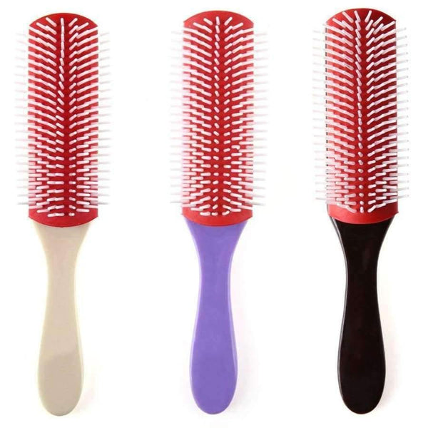 Planet Gates 3pcs/lot Anti-static Hair Comb New Men Hair Brush Comb 9 Rows Teeth Hair Styling Tool Hair Care Head Scalp Massager Comb