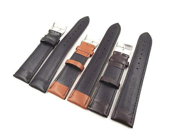 Planet Gates 3PCS/lot High quality 18MM genuine leather watch band watch strap watch parts-black ,brown,coffee color-0201204
