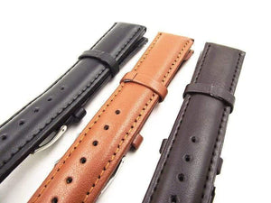 Planet Gates 3PCS/lot High quality 18MM genuine leather watch band watch strap watch parts-black ,brown,coffee color-0201204