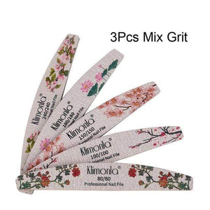 Planet Gates 3pcs mix grit 3/5/10pcs lot New Nail File Flower Printed Nail buffer Colorful Lime a ongle 80/100/150/180/240 Professional Manicure Tools