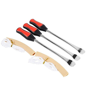 Planet Gates 3pcs Motorcycle Tire Repair Tools Tire Lever Tool Spoon Tire Iron Changing Rim w/2x Wheel Protector Kit Tire Changing Repair Kit