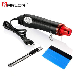 Planet Gates 3pcs/set 220V 300W Electric Hot Air Heat Gun EU Plug+Car Scraper Squeegee+Vinyl Cutter Knife Auto Car Vinyl Film Wrapping Tools
