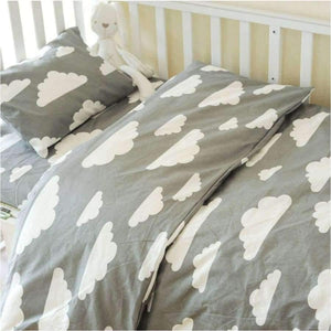 Planet Gates 3pcs/set baby crib bedding set,Nursery bedding Set(pillow case+bed sheet+duvet cover)Suit Crib Size Within 130*70cm