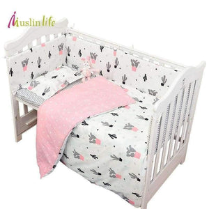 Planet Gates 3pcs set catcus Lovely  Cactus Triangle Baby Gril Crib Bed Bumpers, Fashion Baby Bedding Set Girls Cotton Nursery bedding,130*70cm